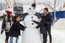 Did you notice the snow outside Cineworld at The O2?