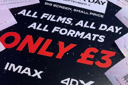 Celebrate National Cinema Day at Cineworld on September 2nd