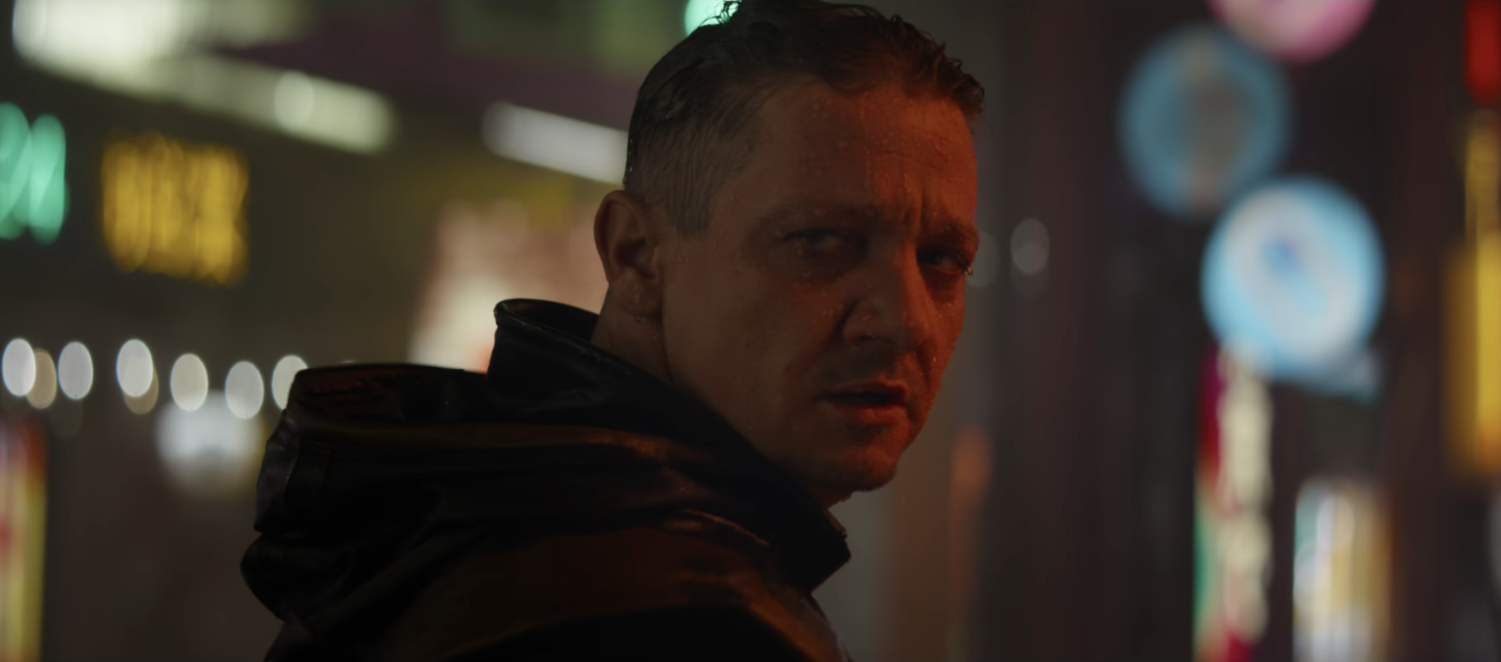 Jeremy Renner as Hawkeye in Ronin costume in Avengers: Endgame trailer