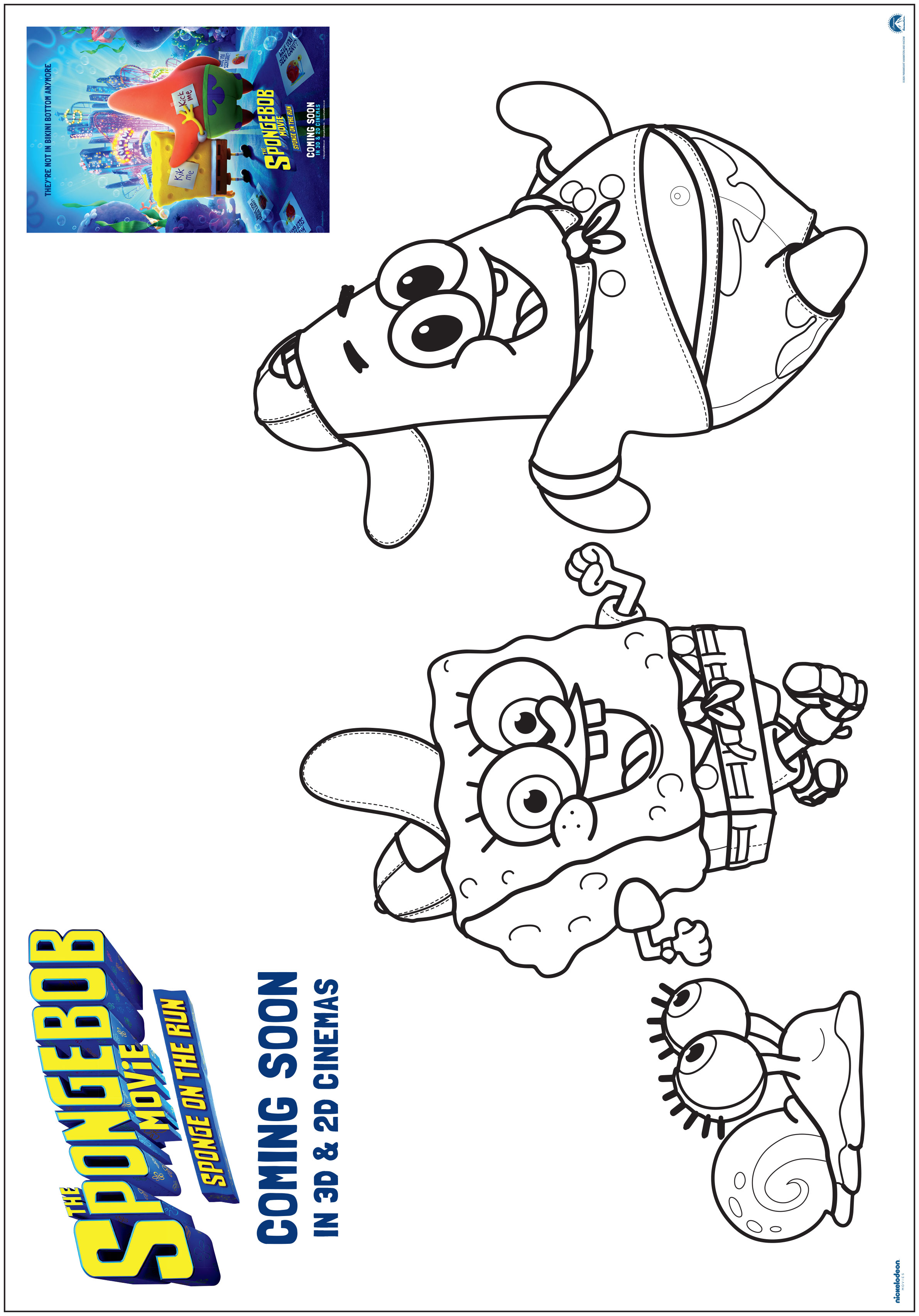 Spongebob activity sheet 2